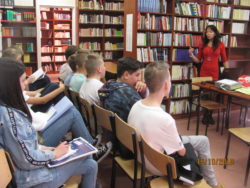Wizyta uczniów w bibliotece austriackiej